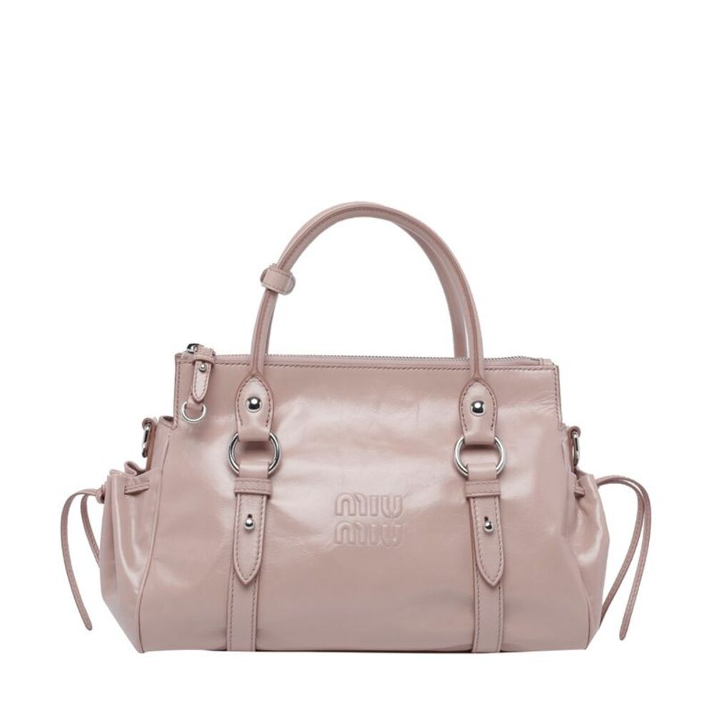 Miu Miu Women Miu Miu Shiny Leather Handbag